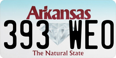 AR license plate 393WEO