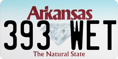 AR license plate 393WET