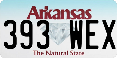 AR license plate 393WEX