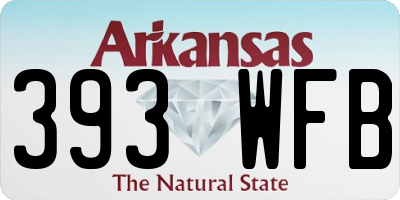 AR license plate 393WFB