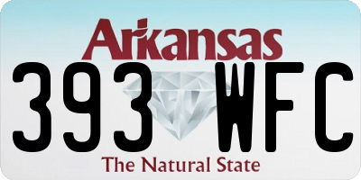AR license plate 393WFC