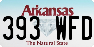 AR license plate 393WFD