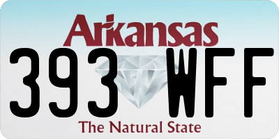 AR license plate 393WFF