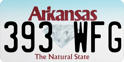 AR license plate 393WFG
