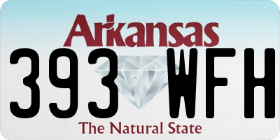 AR license plate 393WFH