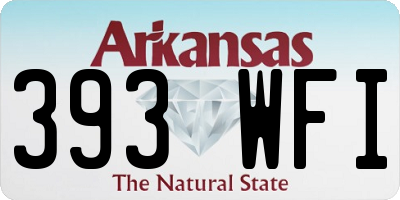 AR license plate 393WFI