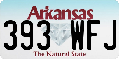 AR license plate 393WFJ