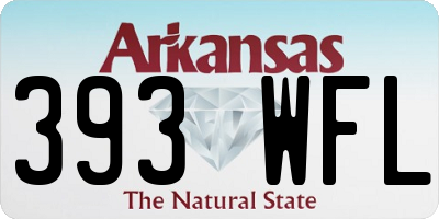 AR license plate 393WFL