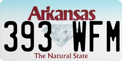 AR license plate 393WFM