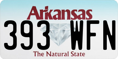 AR license plate 393WFN