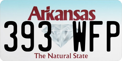 AR license plate 393WFP