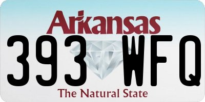 AR license plate 393WFQ