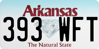 AR license plate 393WFT