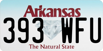 AR license plate 393WFU
