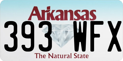 AR license plate 393WFX