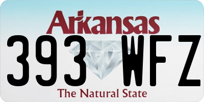 AR license plate 393WFZ