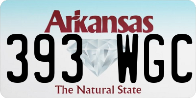 AR license plate 393WGC