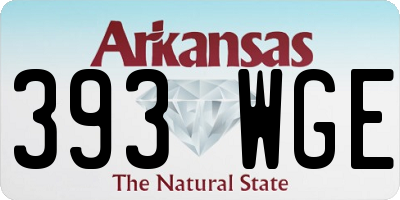 AR license plate 393WGE