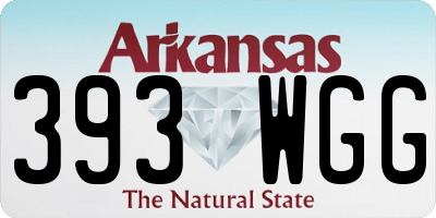 AR license plate 393WGG