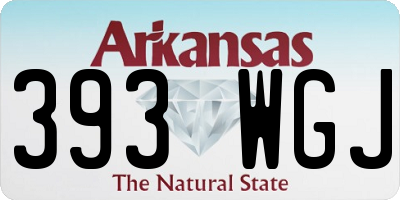 AR license plate 393WGJ