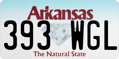AR license plate 393WGL