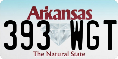 AR license plate 393WGT