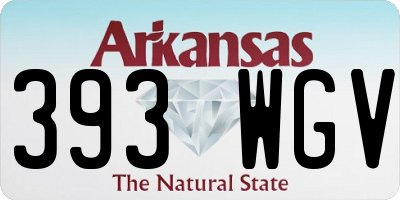 AR license plate 393WGV