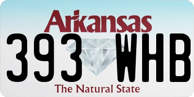 AR license plate 393WHB