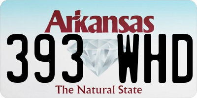 AR license plate 393WHD