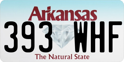 AR license plate 393WHF