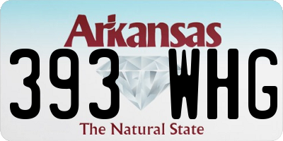 AR license plate 393WHG