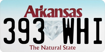 AR license plate 393WHI