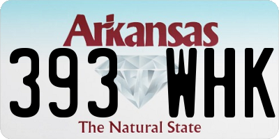 AR license plate 393WHK