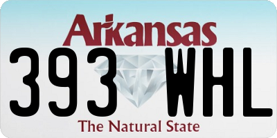 AR license plate 393WHL