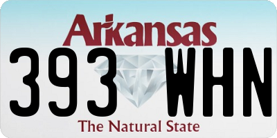 AR license plate 393WHN