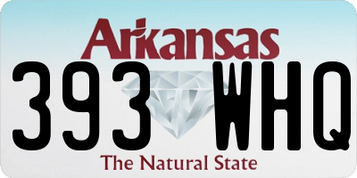 AR license plate 393WHQ