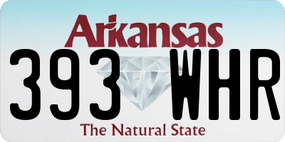 AR license plate 393WHR