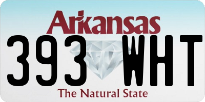 AR license plate 393WHT