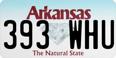 AR license plate 393WHU