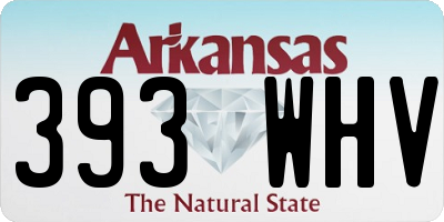 AR license plate 393WHV