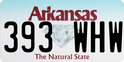 AR license plate 393WHW