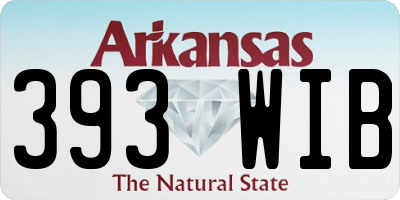 AR license plate 393WIB