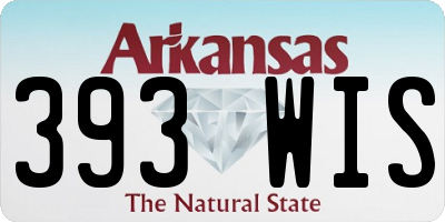 AR license plate 393WIS