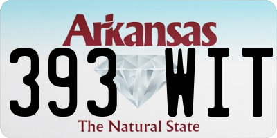 AR license plate 393WIT