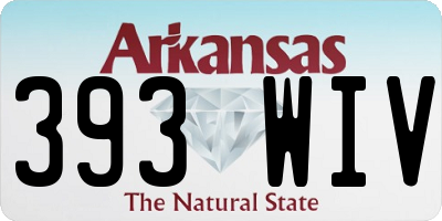 AR license plate 393WIV