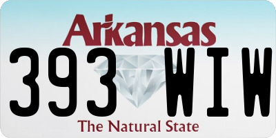 AR license plate 393WIW