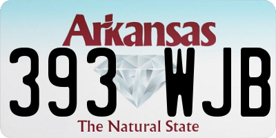 AR license plate 393WJB