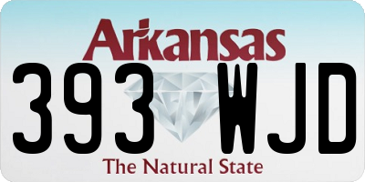 AR license plate 393WJD