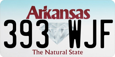 AR license plate 393WJF