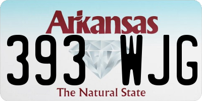 AR license plate 393WJG